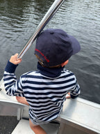 LITTLE CAPTAIN’S CAP - Navy Embroidered Crab Hat